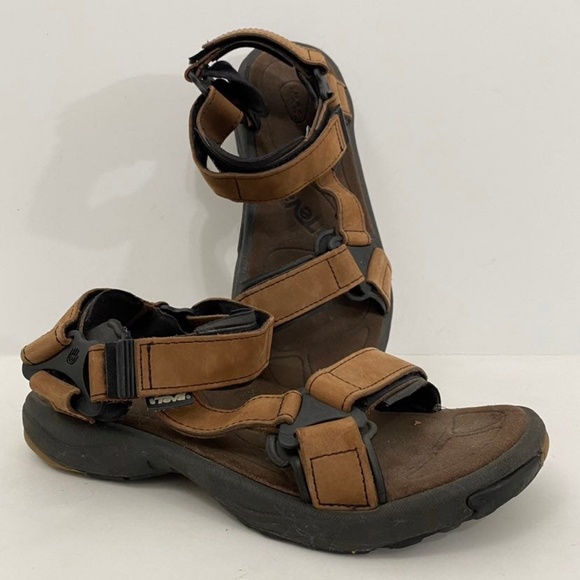Teva | Shoes | Teva Mens 8 Brown Leather 6542 Strap Outdoor  display picture 2